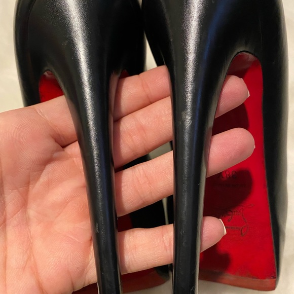 Christian Louboutin Black Nappa leather Bianca Booty Size 38.5 - Picture 9 of 13